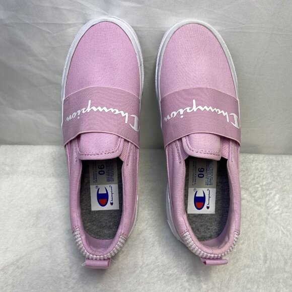 Champion Rally Slip -On Sneakers Canvas Shoes Women Size 6 Pink New (CPS10165W) - Picture 9 of 16